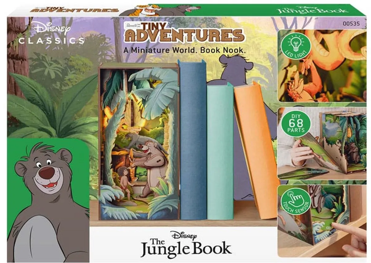 Revell Disney Tiny Adventures Jungle Book Book Nook 23cm - Multi - afbeelding 2 van 6