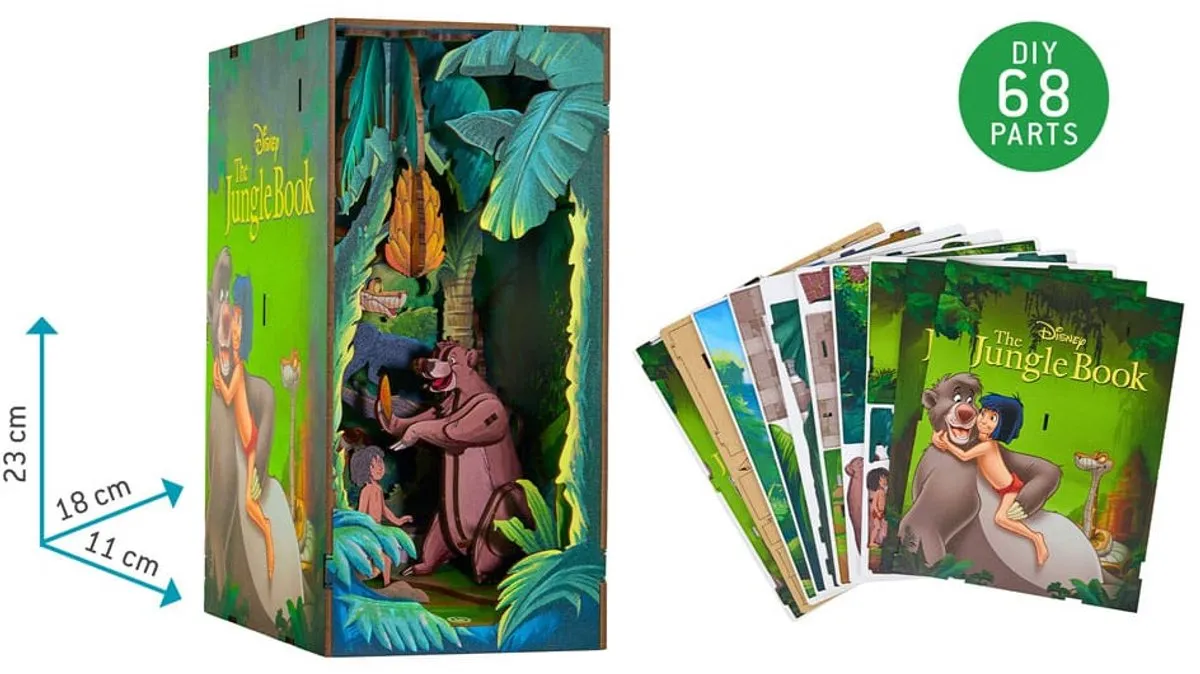 Revell Disney Tiny Adventures Jungle Book Book Nook 23cm - Multi - afbeelding 6 van 6