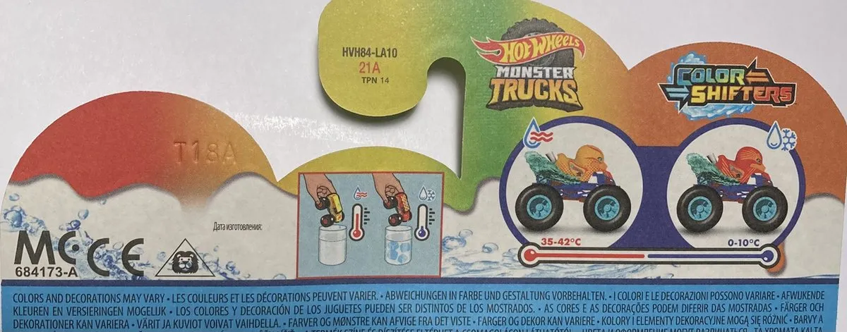 Hot Wheels Monster Jam Duck n' Roll 1:64 - Blauw/Rood/Turquoise/Zwart HGX06 - afbeelding 2 van 3