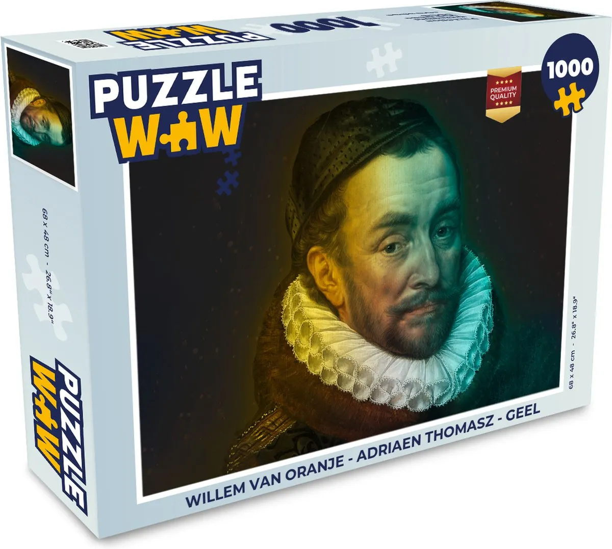 PuzzleWow Willem van Oranje Legpuzzel 1000 Stuks - Multicolor