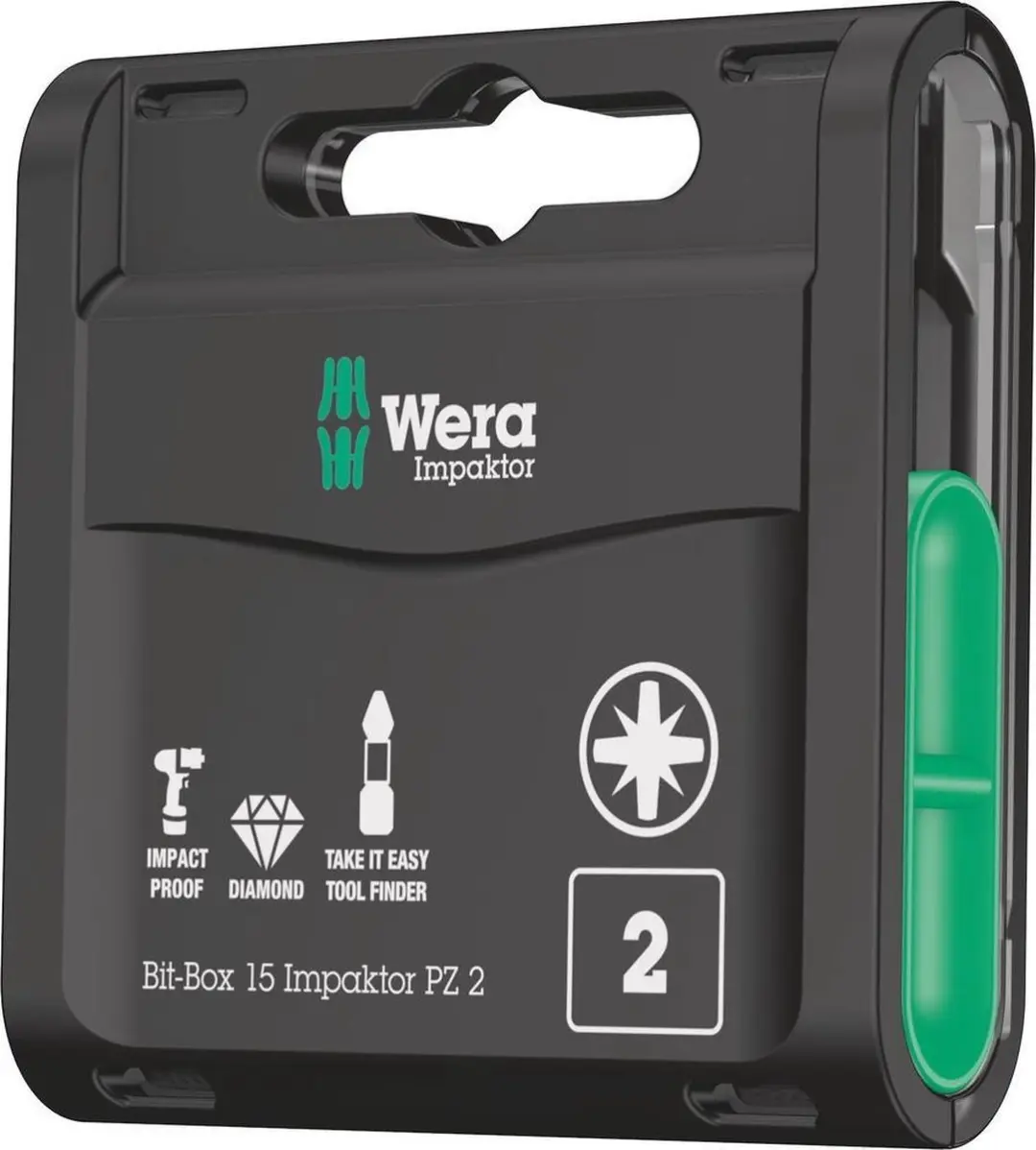Wera 05057763001 Bit-Box 15 Impaktor PZ 15-delige Bitset