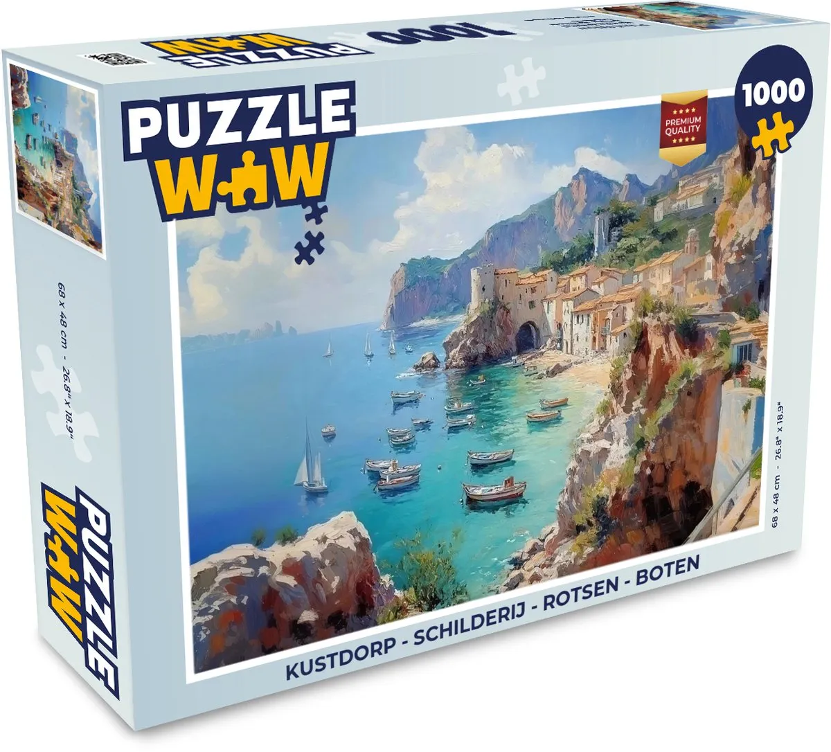 PuzzleWow Kustdorp Legpuzzel 1000 Stuks