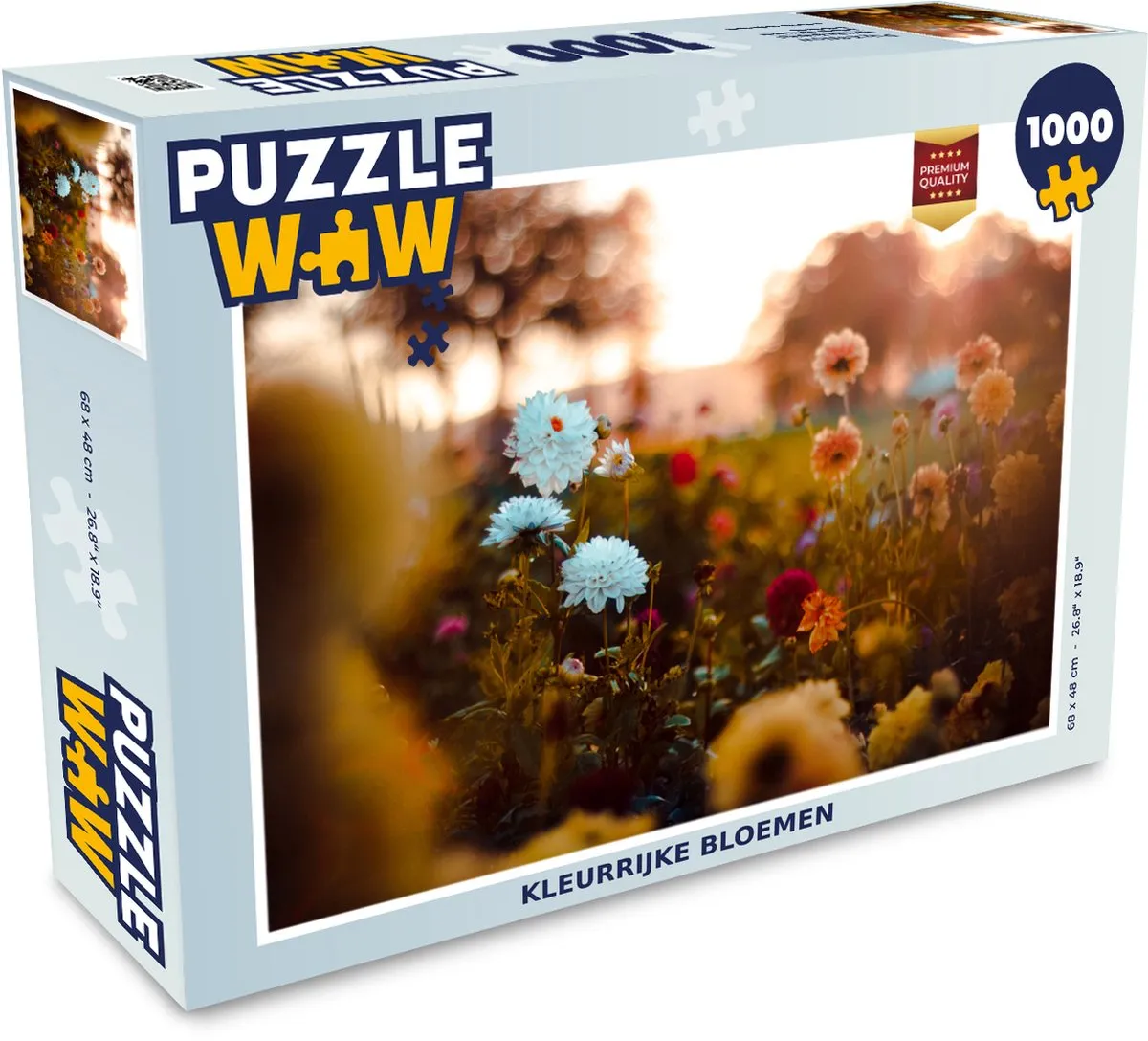 PuzzleWow Bloemen Lente Zon Seizoenen Legpuzzel 1000 Stuks
