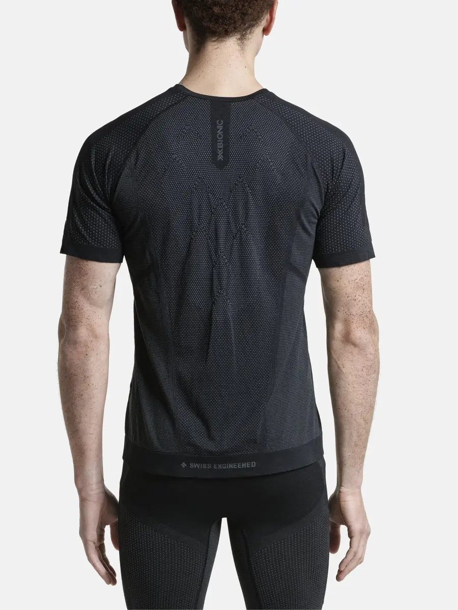 X-Bionic Xceed Hardloopshirt Korte Mouwen Heren X Black/Rhino Grey