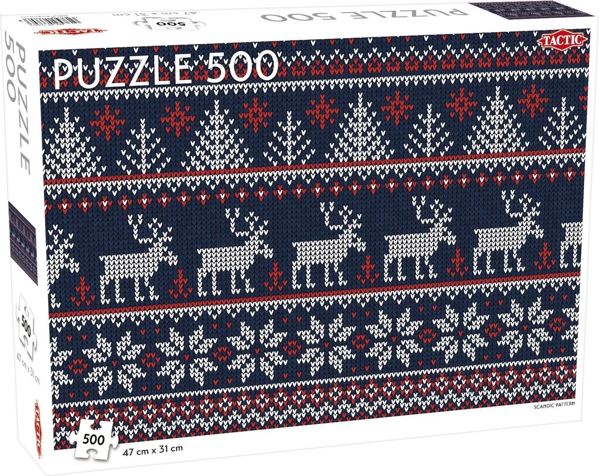 Tactic Scandinavian Pattern Puzzel 500 Stuks