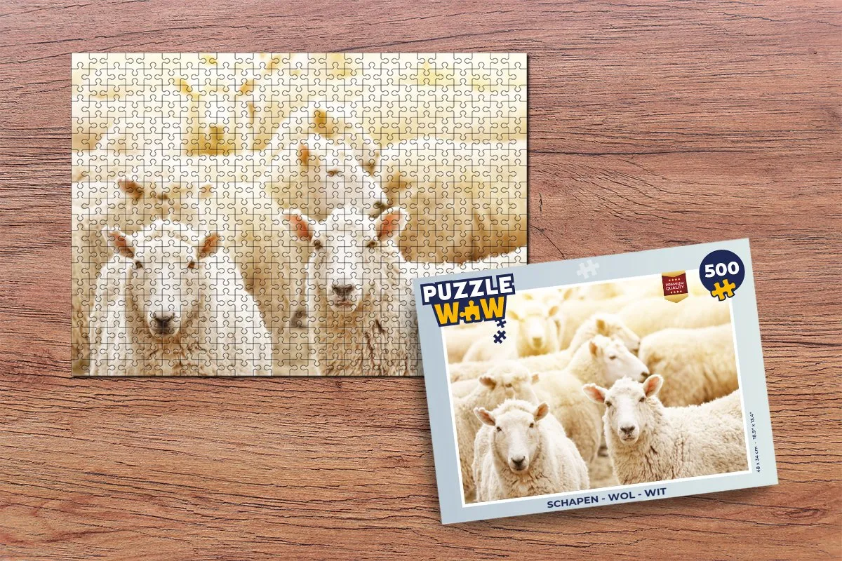 PuzzleWow Wol Puzzel 500 Stuks - Multicolor