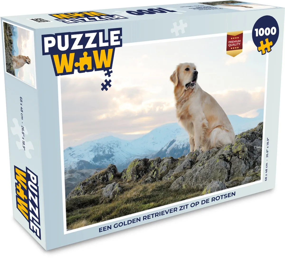 PuzzleWow Golden Retriever Legpuzzel 1000 Stuks