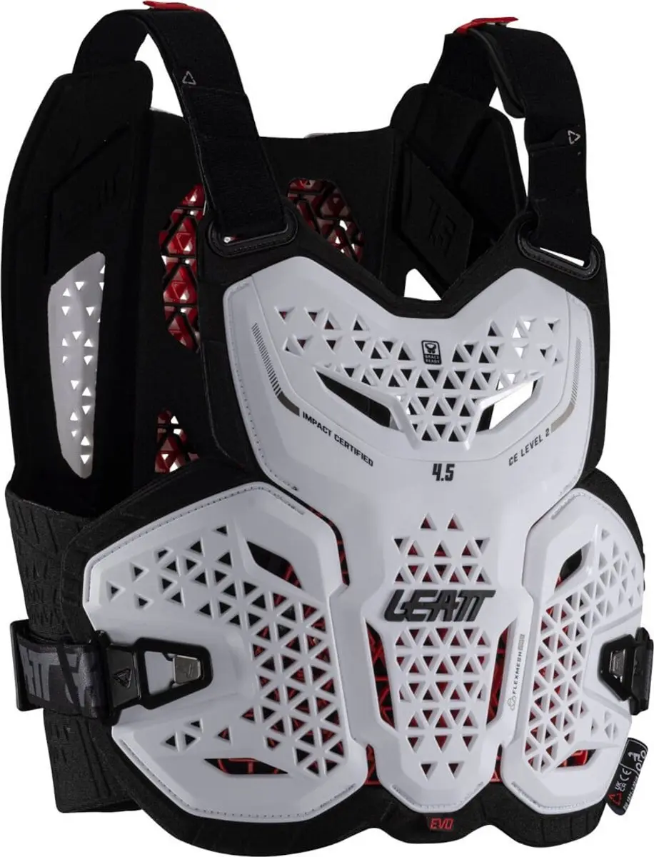 Leatt 4.5 Evo Witte Borstbeschermer -