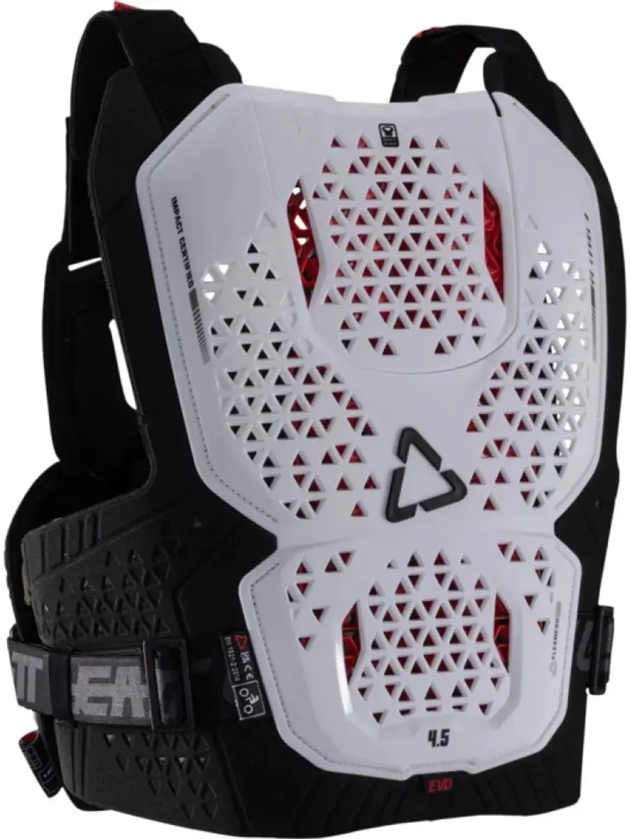 Leatt 4.5 Evo Borstbeschermer XXL - Wit - afbeelding 3 van 6