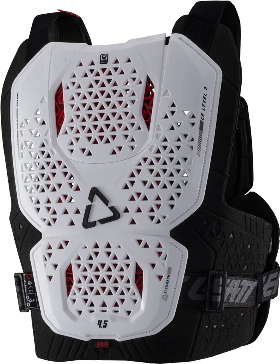 Leatt 4.5 Evo Borstbeschermer XXL - Wit - afbeelding 4 van 6