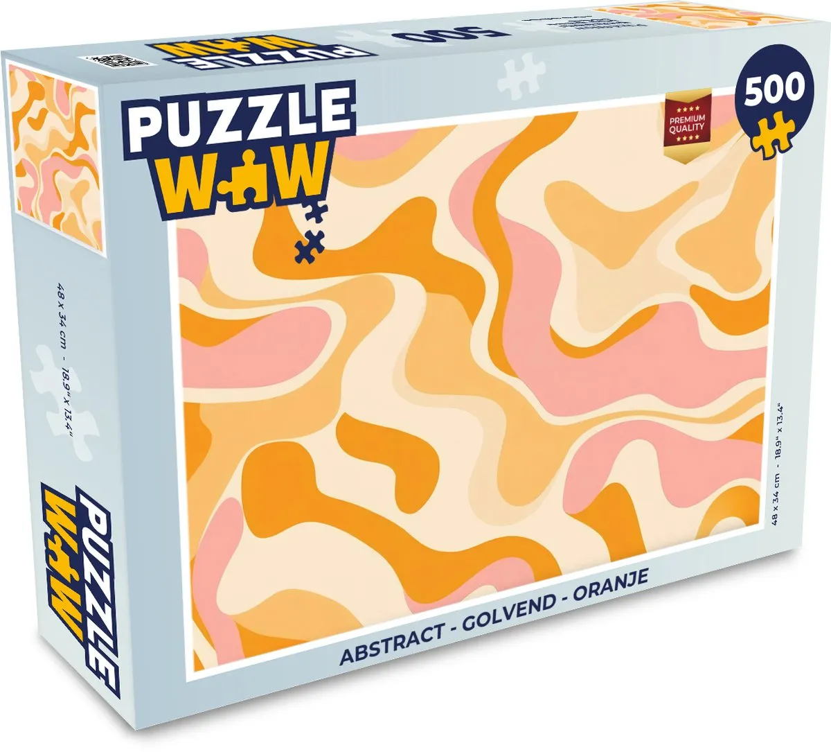PuzzleWow Abstract Golvend Legpuzzel 500 Stuks