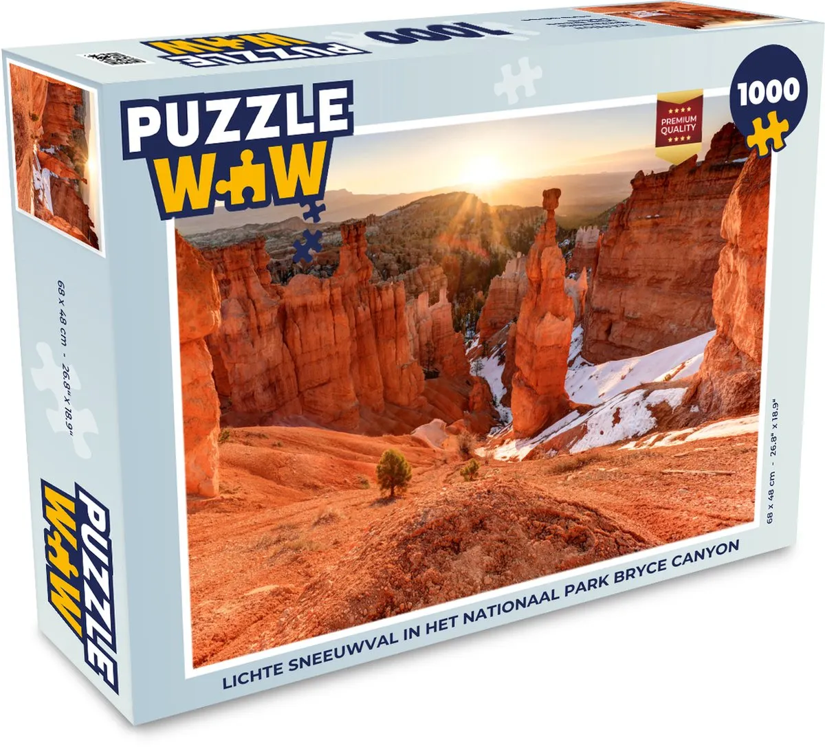 PuzzleWow Legpuzzel Bryce Canyon 1000 Stuks - Multicolor