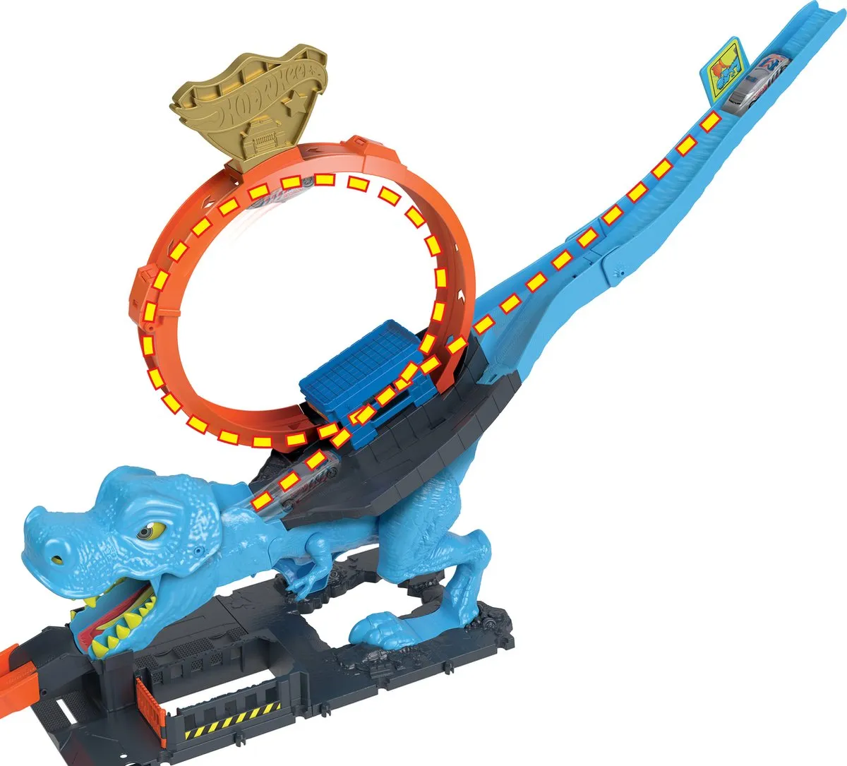 Hot Wheels City T-Rex Aanval HKX42 Speelgoed Racebaan - Multicolor