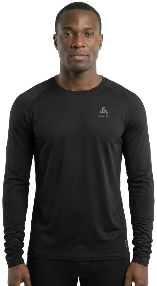 ODLO Bl Top Crew Neck L/S Active F-Dry - XL - Zwart - afbeelding 4 van 6