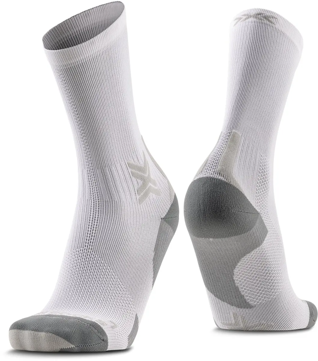 X-Bionic Run Discover Crew Sokken - Maat 45-47 - Wit/Grijs - afbeelding 4 van 6