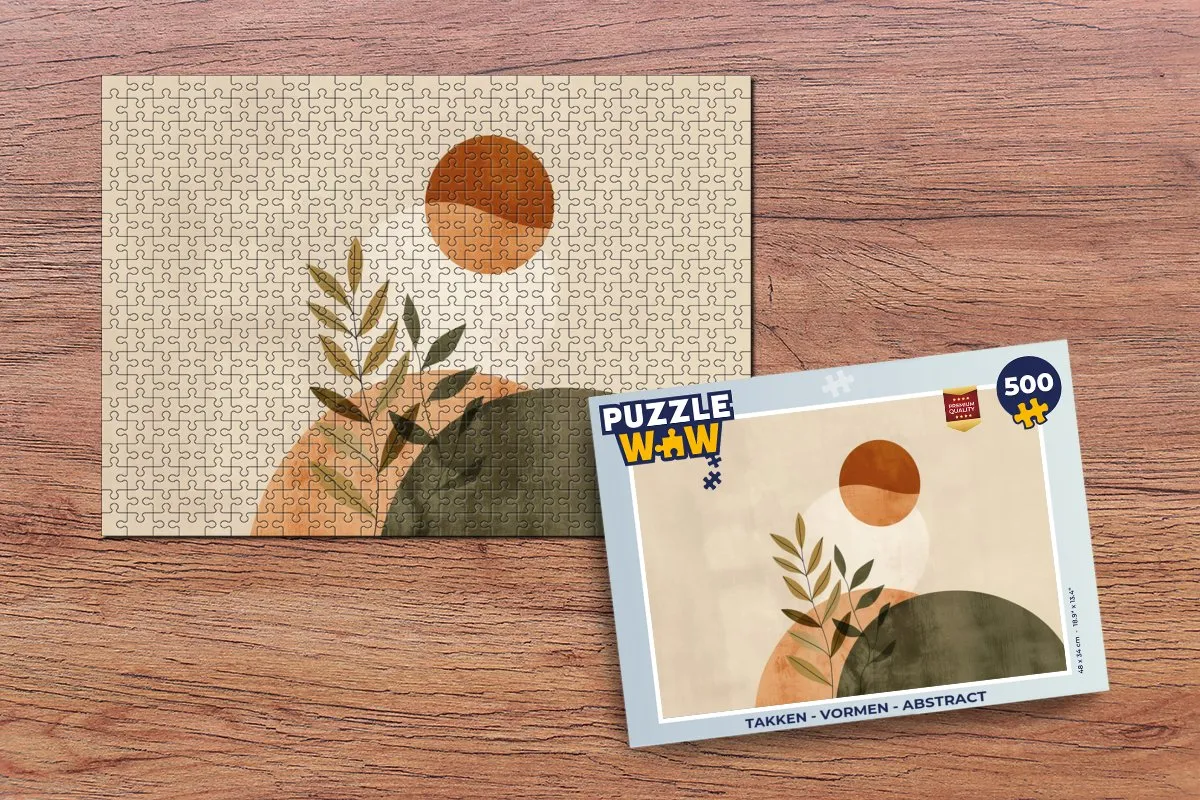 PuzzleWow Takken Vormen Abstract Legpuzzel 500 Stuks - 8721375320549