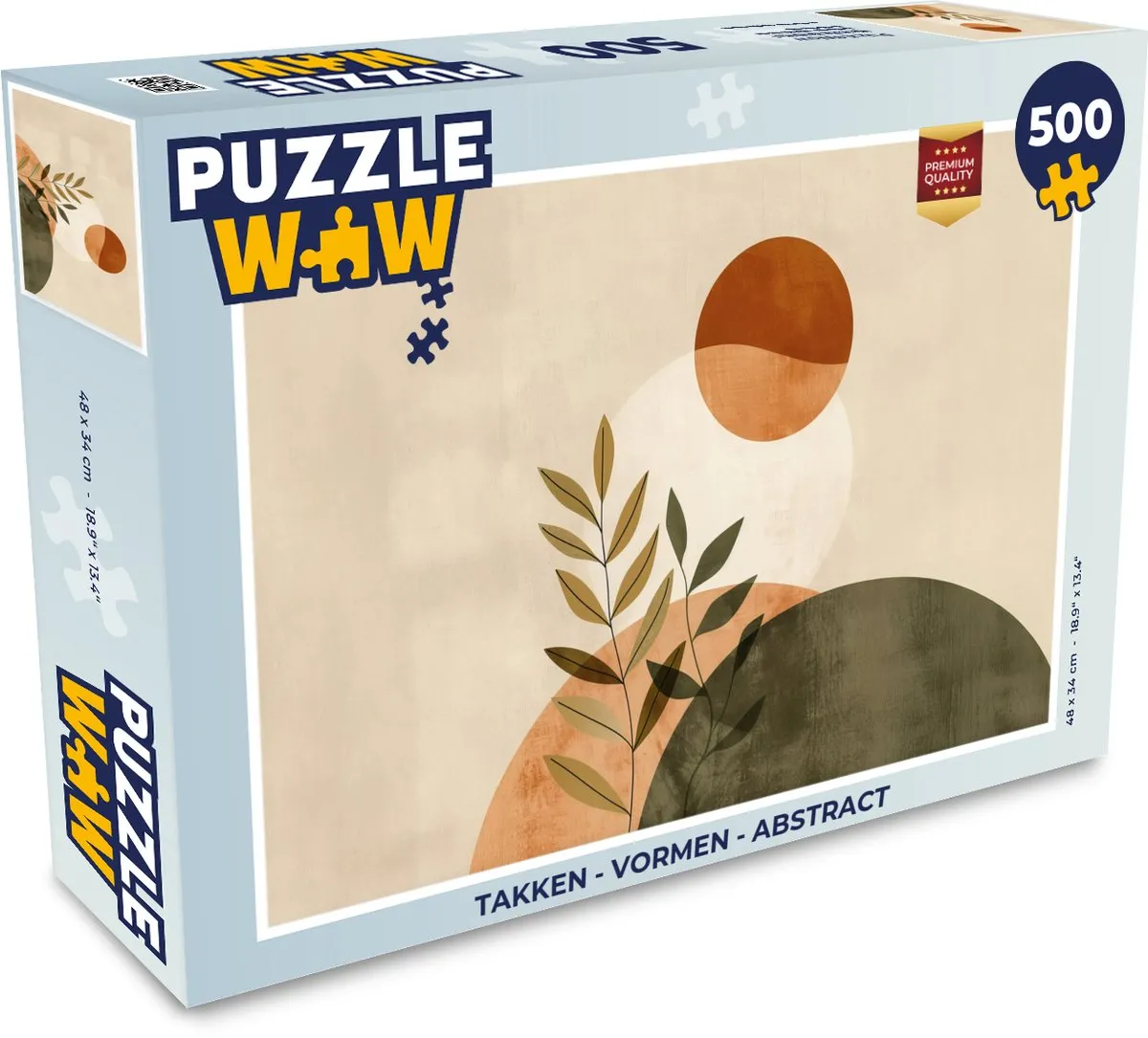PuzzleWow Takken Vormen Abstract Legpuzzel 500 Stuks