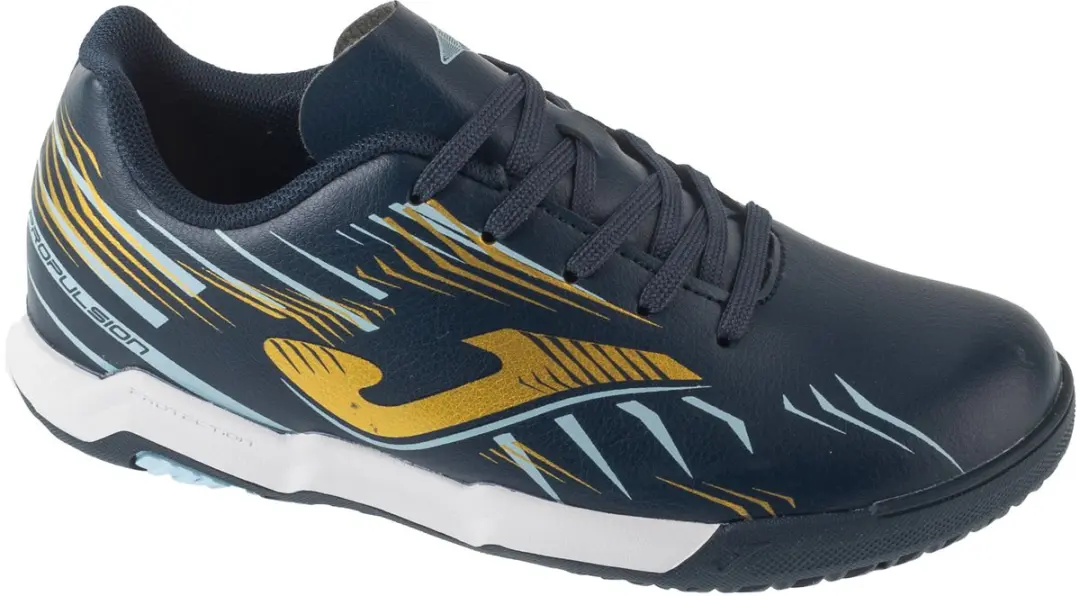 Joma Propulsion Jr 25 PRJW IN, voor een jongen, Marineblauw, Indoorschoenen, maa