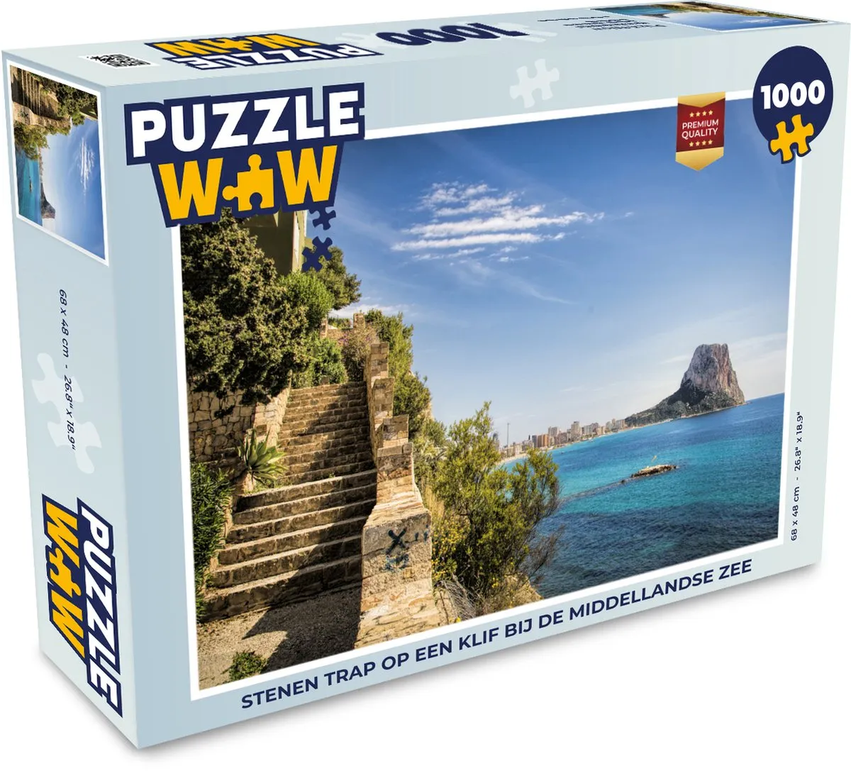 PuzzleWow Zee Trap Legpuzzel 1000 Stuks - Multicolor