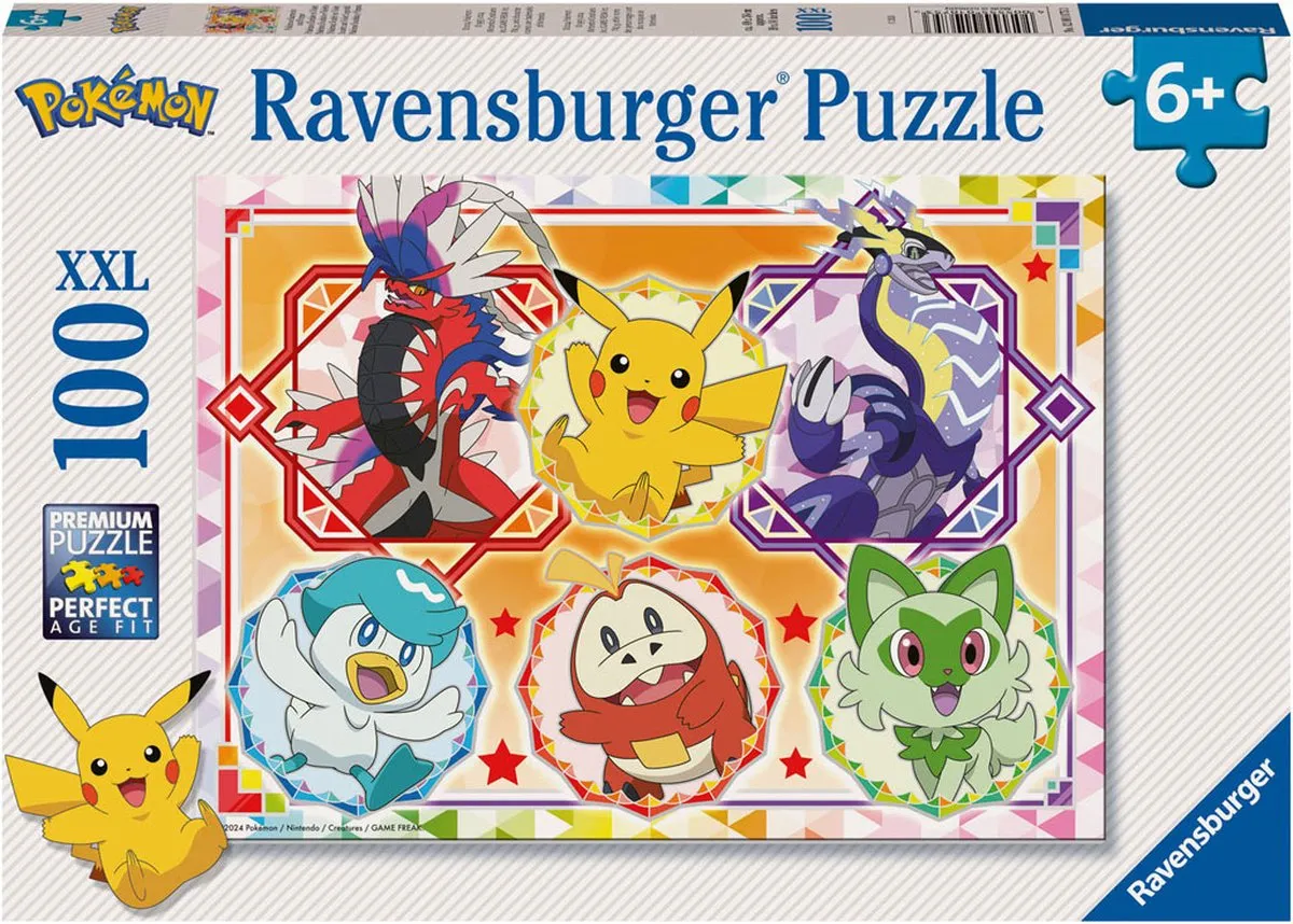 Ravensburger Pokémon Legpuzzel 100 XXL Stukjes - 12001075 - Multicolor
