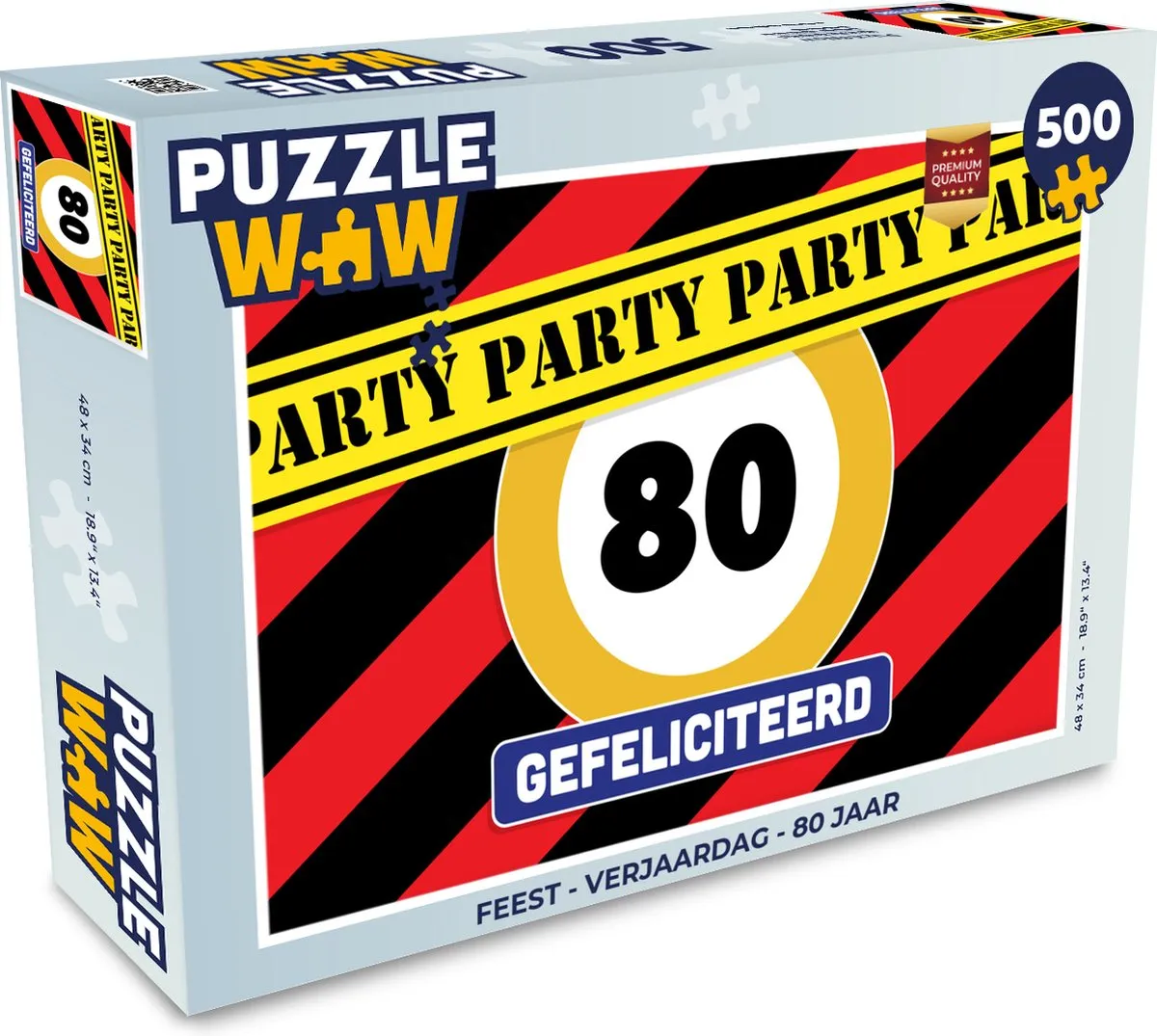 PuzzleWow Verjaardag Legpuzzel 500 Stuks