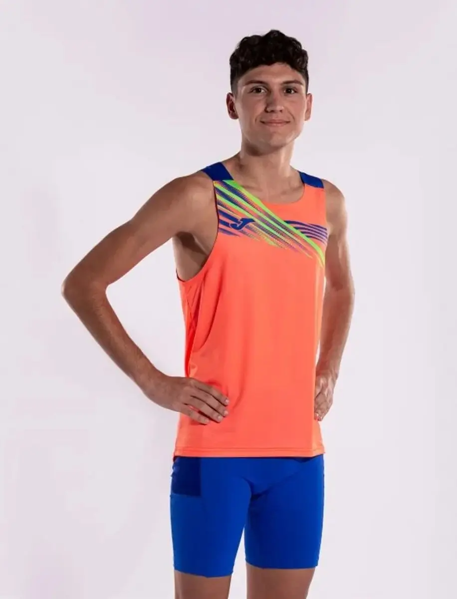 Joma Elite X Heren Sporttanktop - 2XL - Koraalblauw