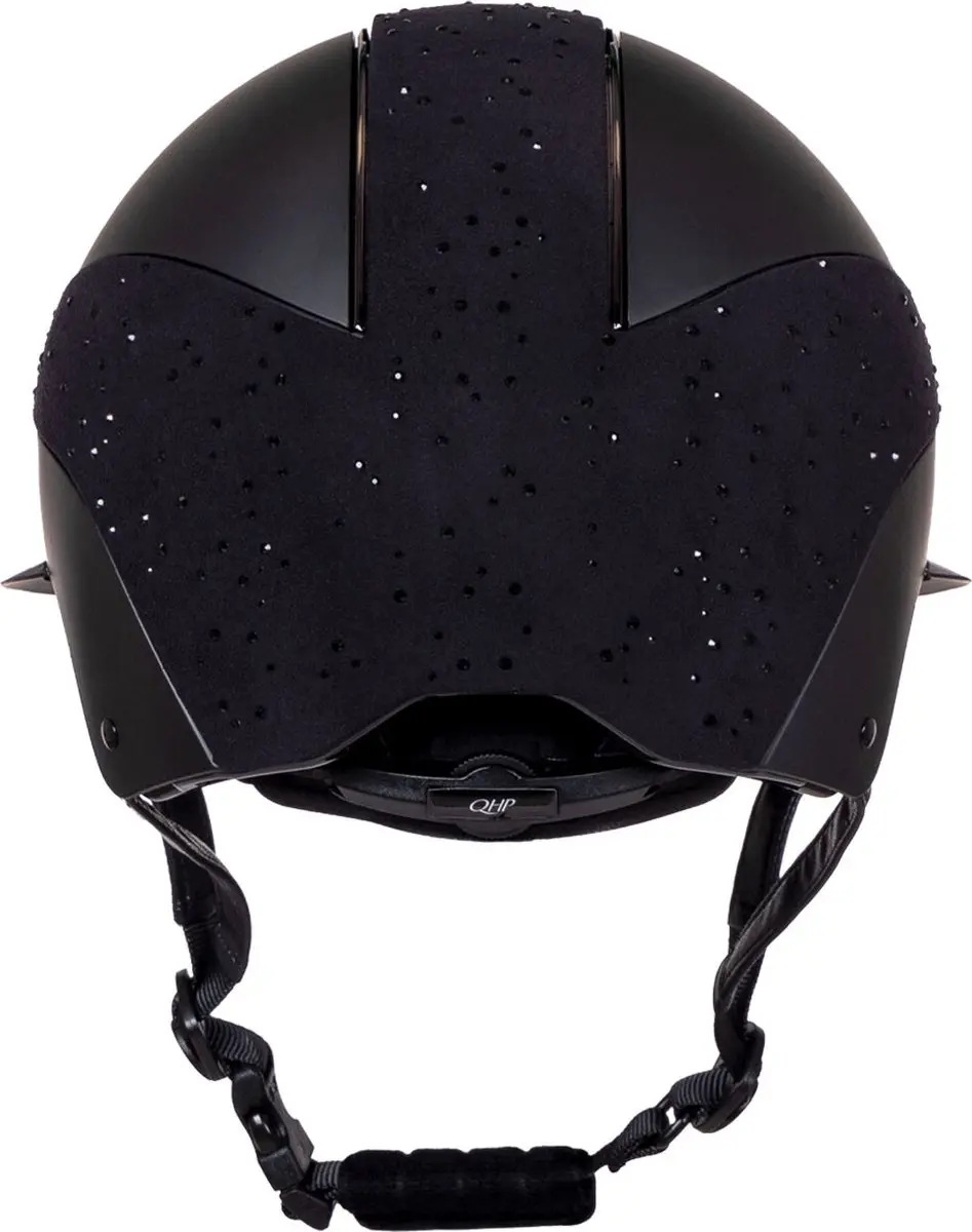 QHP Ohio Polo Visor - Zwart - Maat 51/55