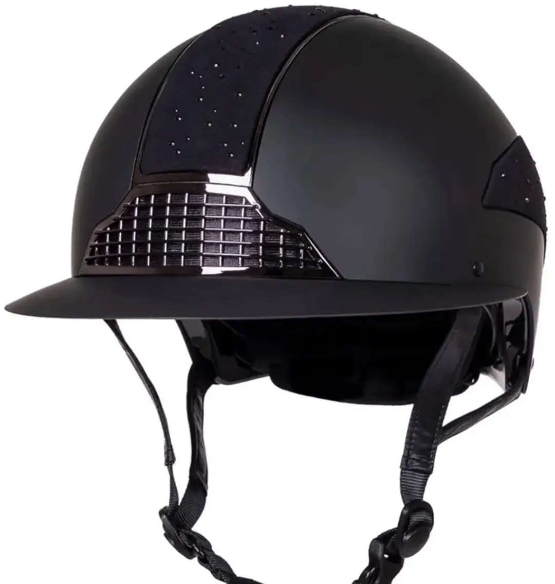 QHP Ohio Polo Visor - Zwart - Maat 51/55 - afbeelding 6 van 6