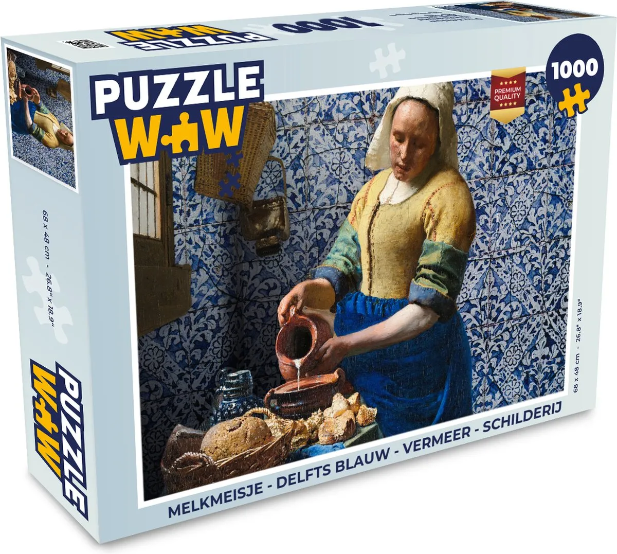 PuzzleWow Melkmeisje Legpuzzel 1000 Stuks