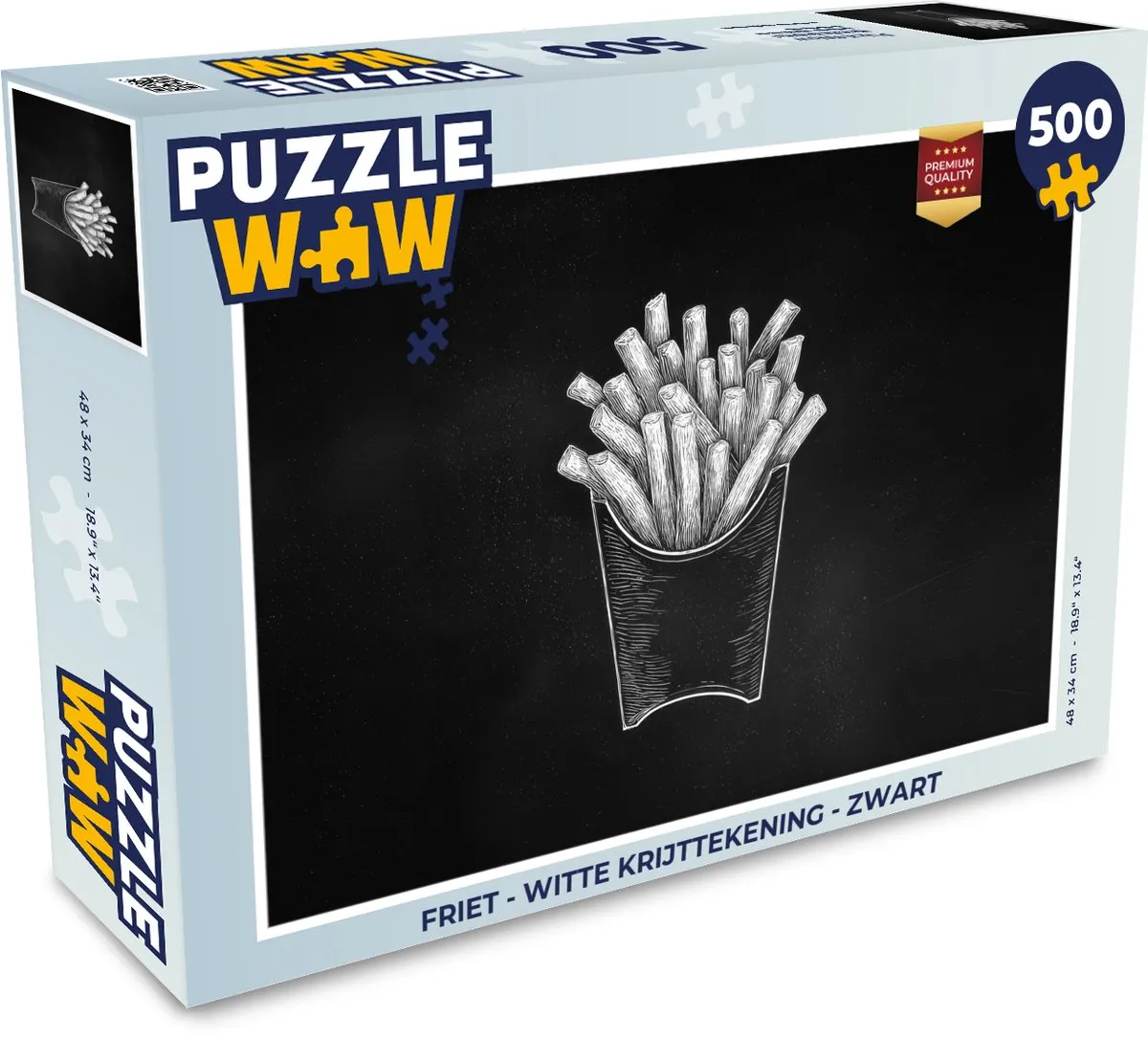 PuzzleWow Friet Legpuzzel 500 Stuks - MPN 8721406857211