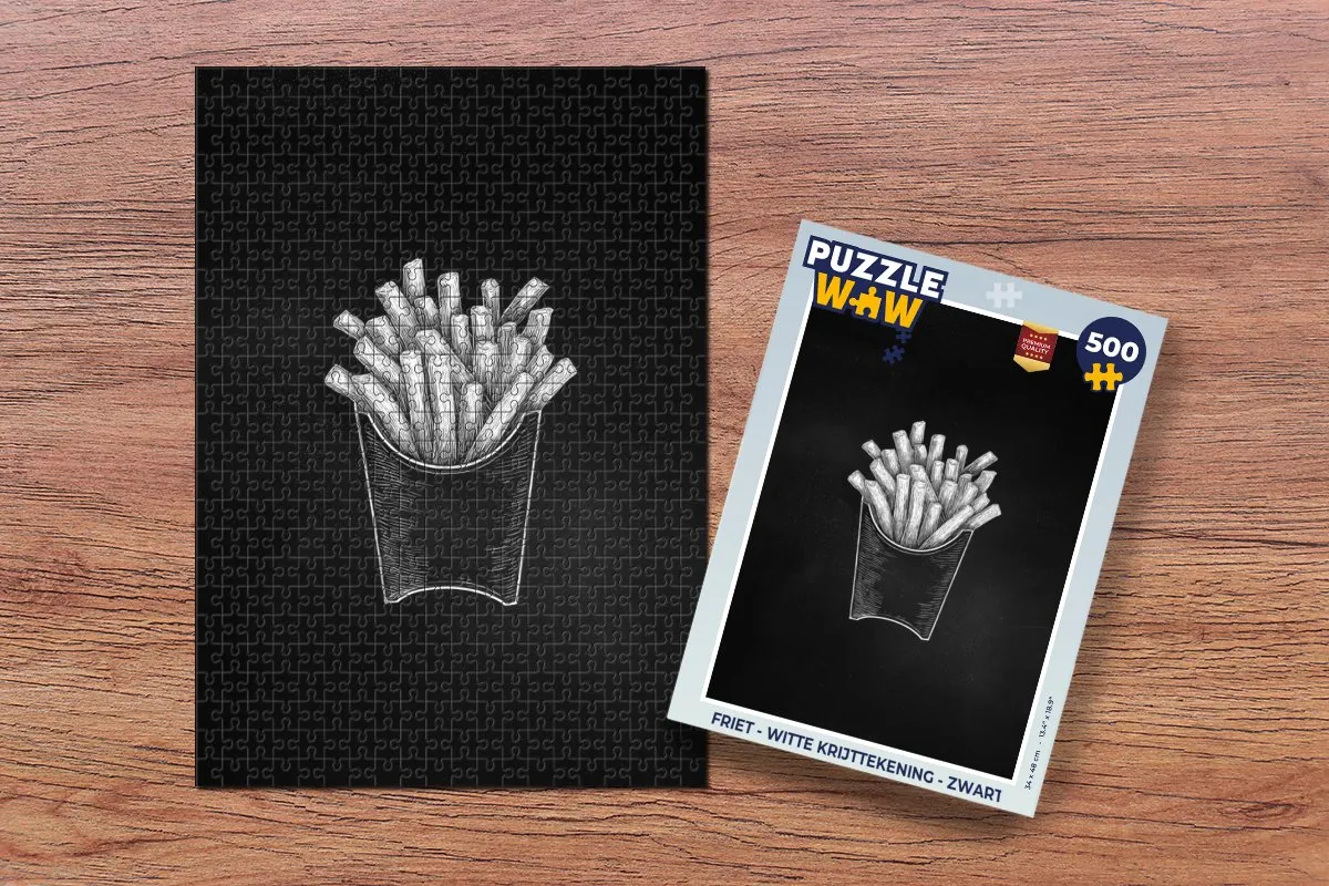 PuzzleWow Friet Legpuzzel 500 Stuks - MPN 8721406857211