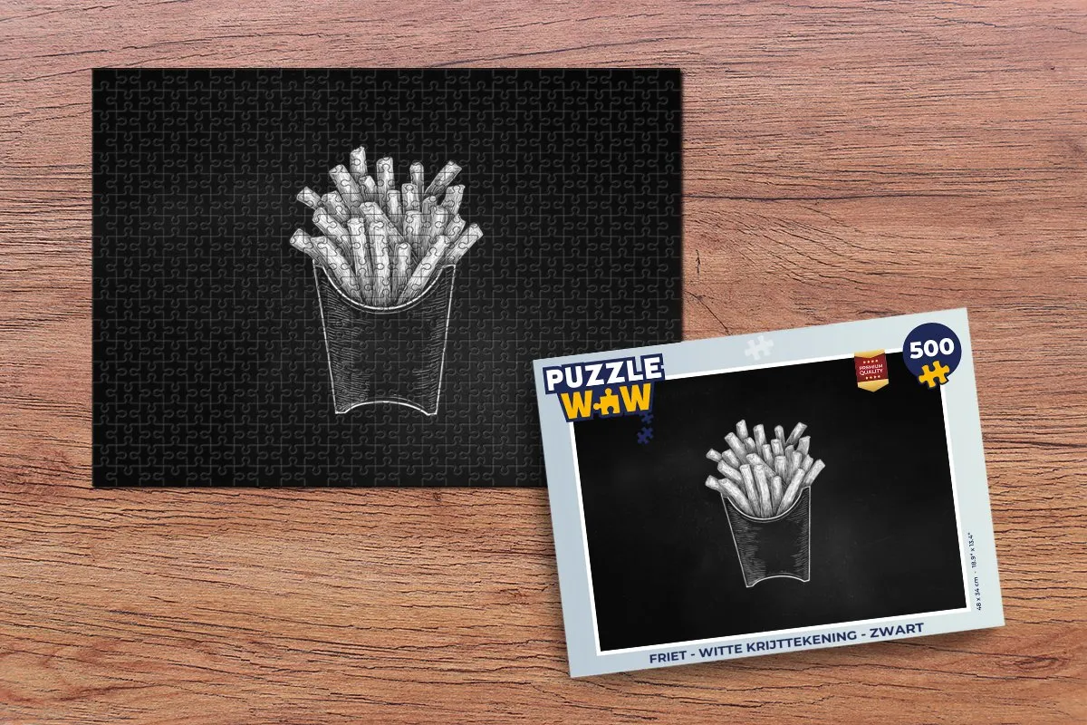 PuzzleWow Friet Legpuzzel 500 Stuks - MPN 8721406857211