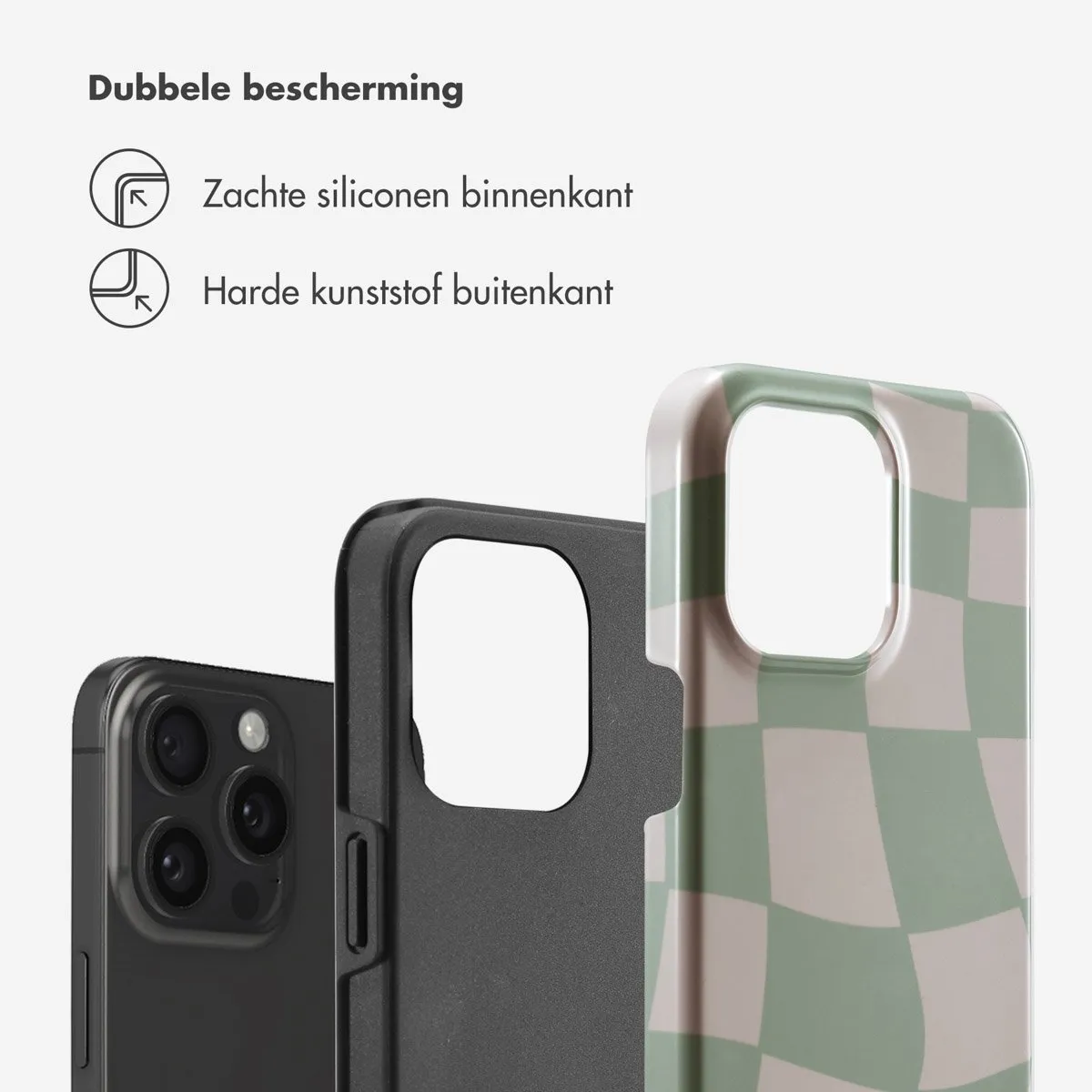 Selencia Hoesje iPhone 15 Pro Max Groovy Sage Green