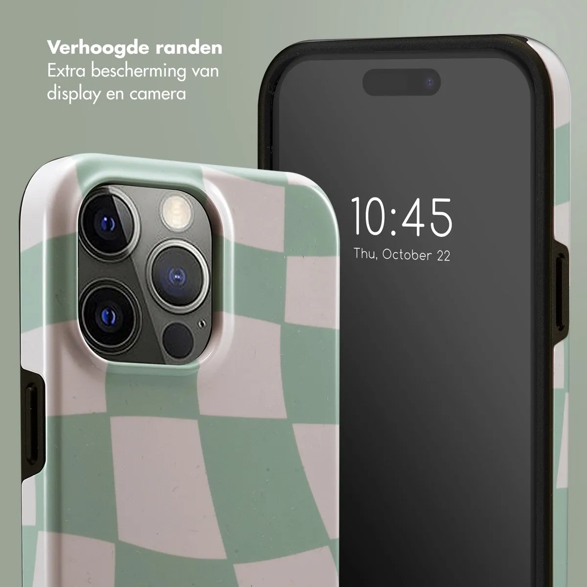 Selencia Hoesje iPhone 15 Pro Max Groovy Sage Green