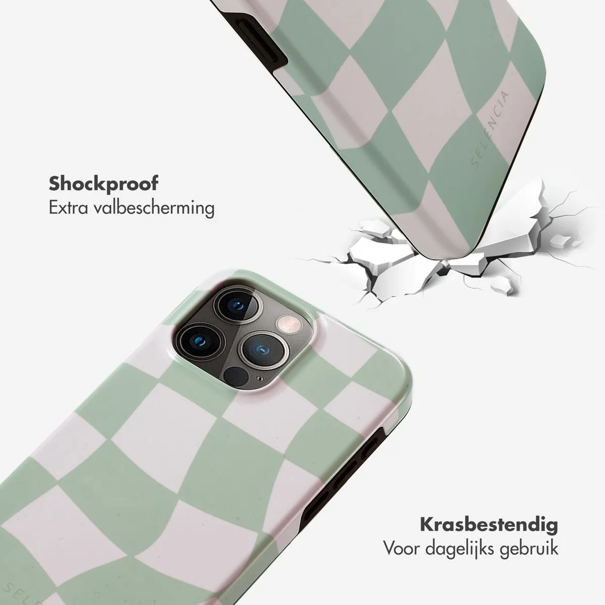 Selencia Hoesje iPhone 15 Pro Max Groovy Sage Green