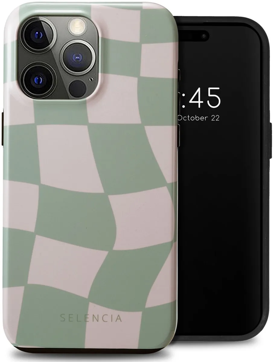 Selencia Hoesje iPhone 15 Pro Max Groovy Sage Green