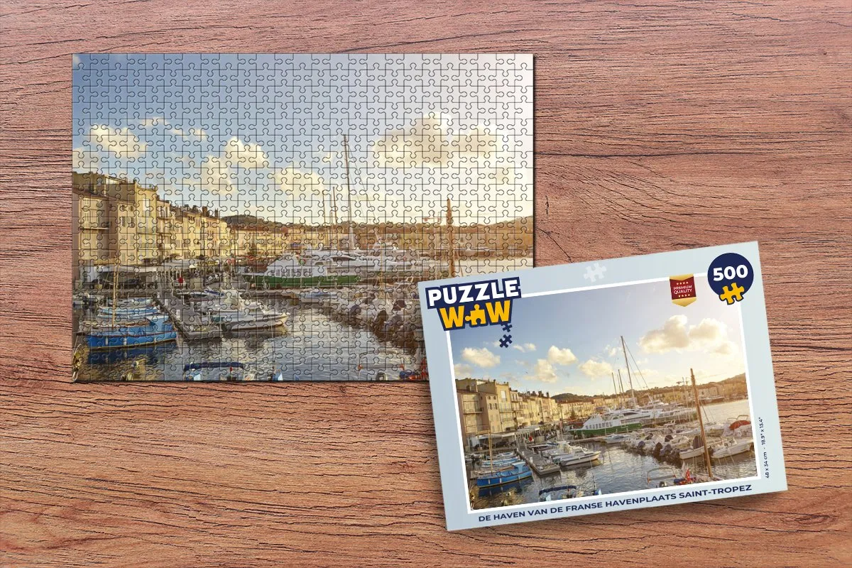 PuzzleWow De Haven van Saint-Tropez Legpuzzel 500 Stuks