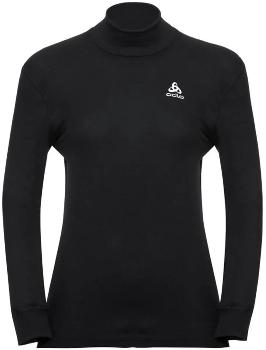 Odlo Onderhemd men lange mouw col warm zwart maat xxl