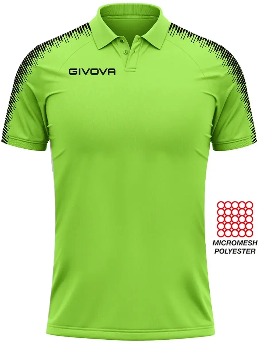 Givova Club Poloshirt - Groen - Maat L - afbeelding 2 van 6
