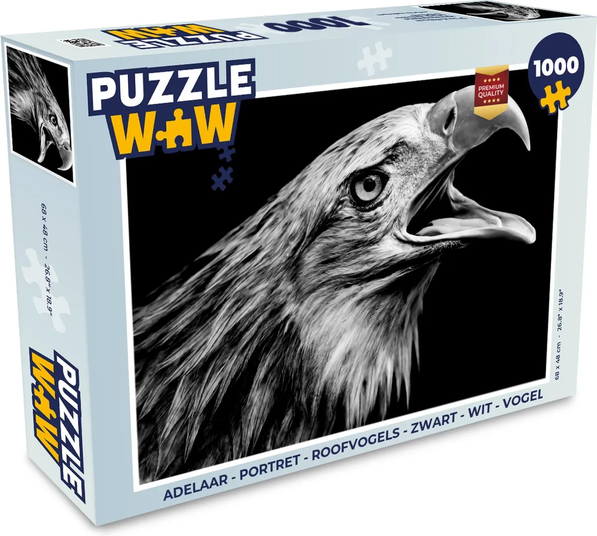 PuzzleWow Adelaar Legpuzzel 1000 Stuks - Multicolor