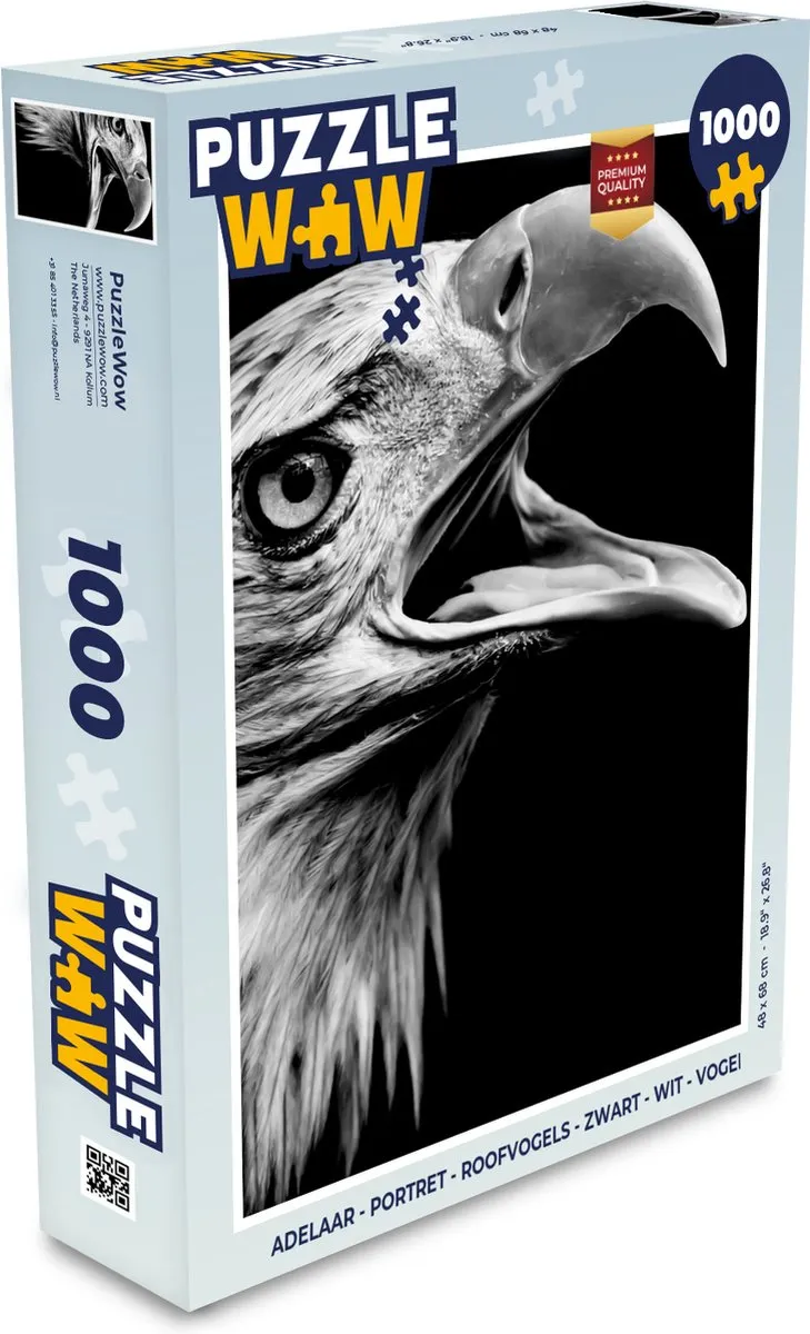 PuzzleWow Adelaar Legpuzzel 1000 Stuks - Multicolor