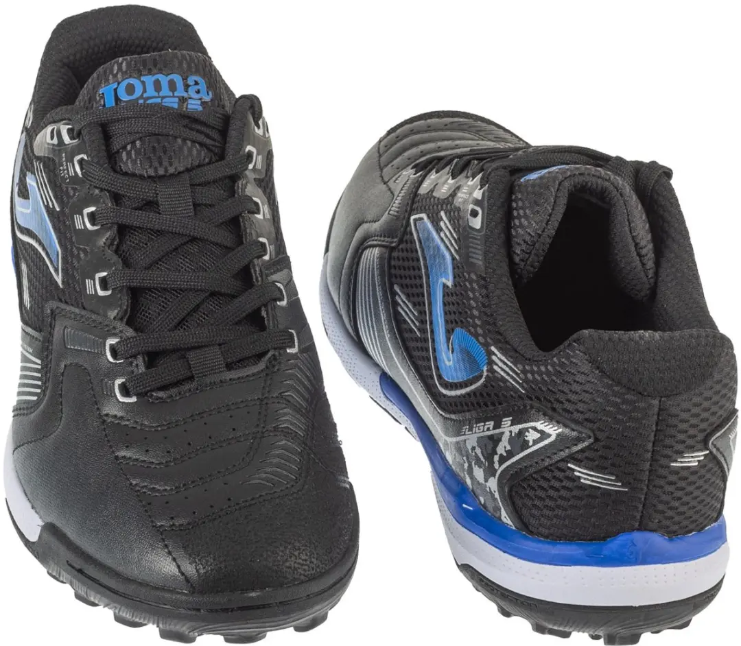Joma Liga-5 25 LIGW TF Voetbalschoenen 44 - Zwart/Blauw