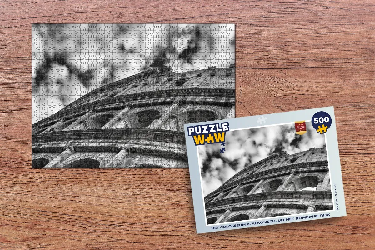PuzzleWow Colosseum Legpuzzel 500 Stuks - Multicolor