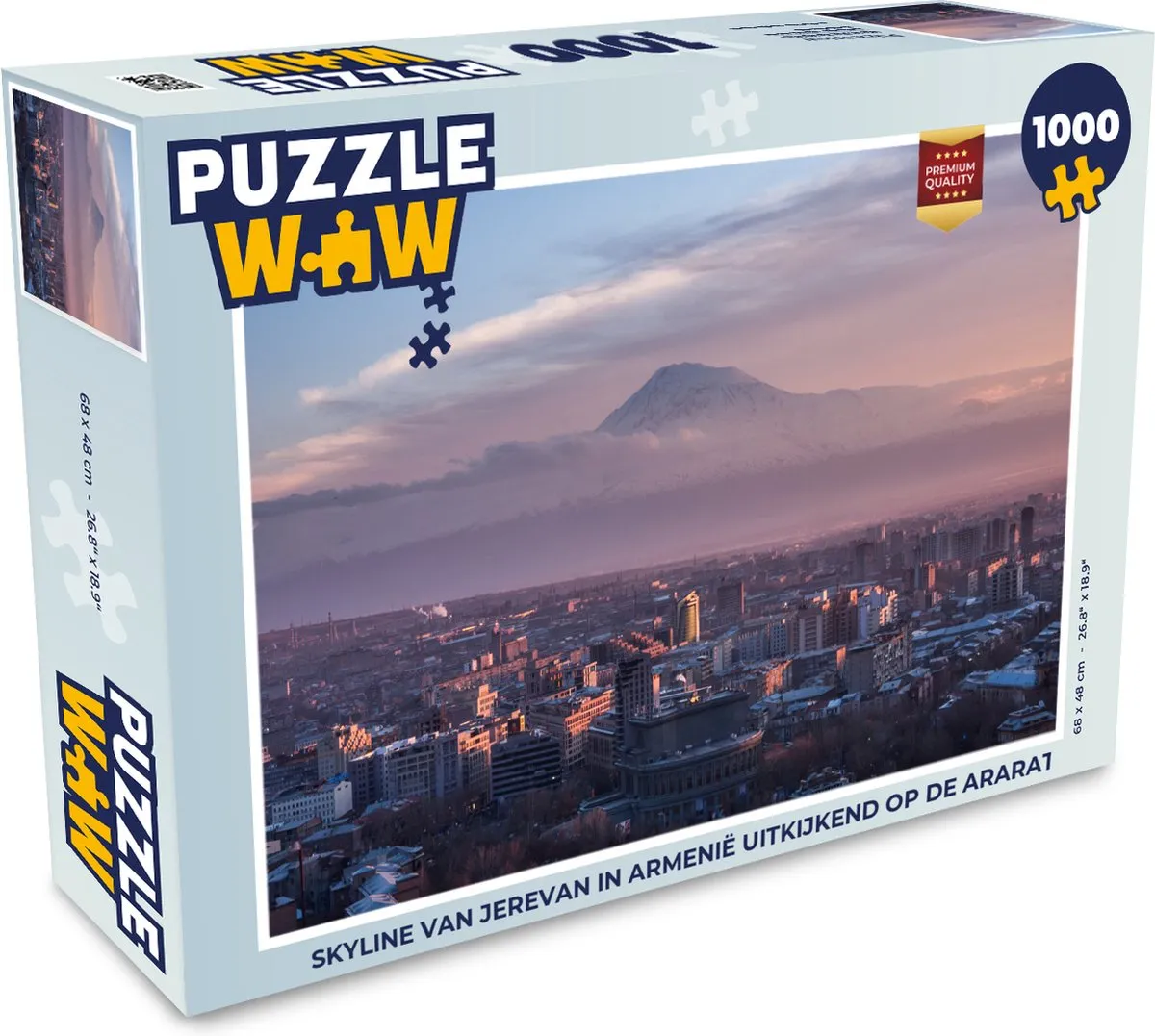 PuzzleWow Legpuzzel Skyline Jerevan 1000 Stuks