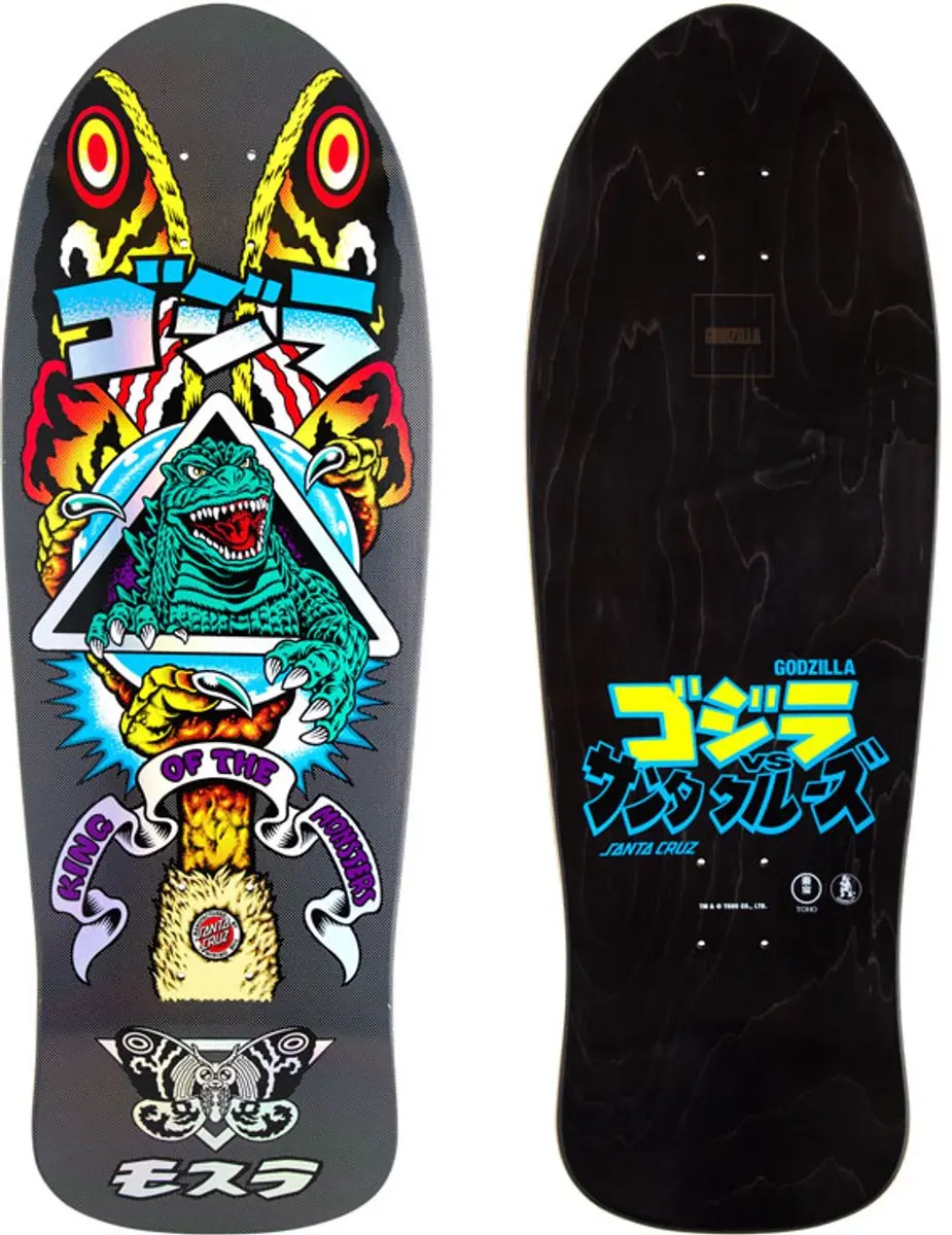 Santa Cruz x Godzilla Mothra Natas Skateboard Deck