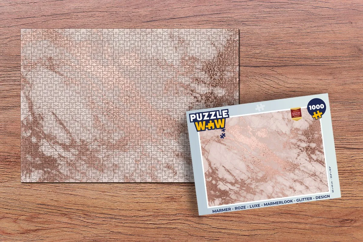 PuzzleWow Marmerlook Legpuzzel 1000 Stuks - Multicolor