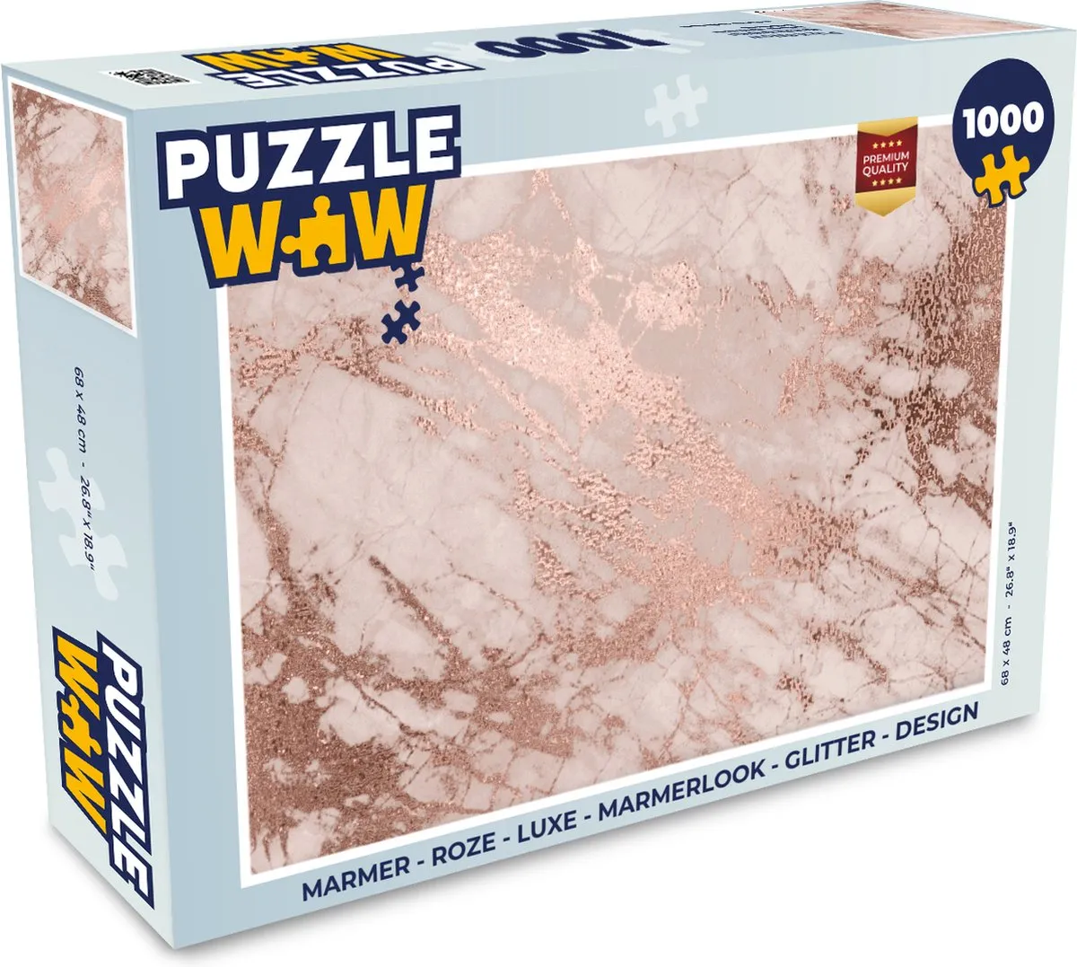 PuzzleWow Marmerlook Legpuzzel 1000 Stuks