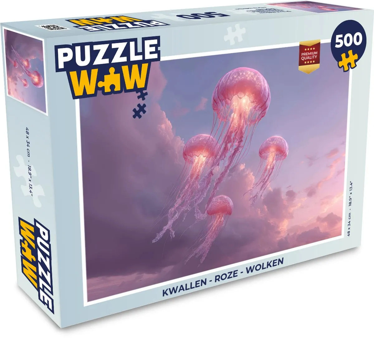 PuzzleWow Kwallen Puzzel 500 Stuks