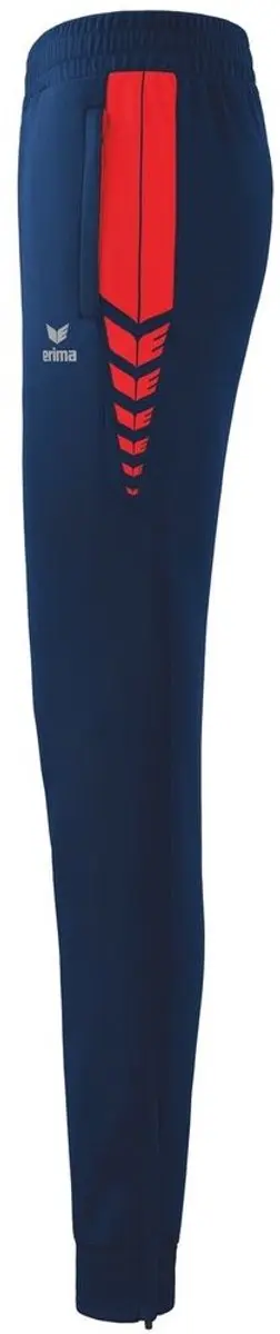 Erima Six Wings Worker Trainingsbroek - Rood/New Navy - afbeelding 6 van 6