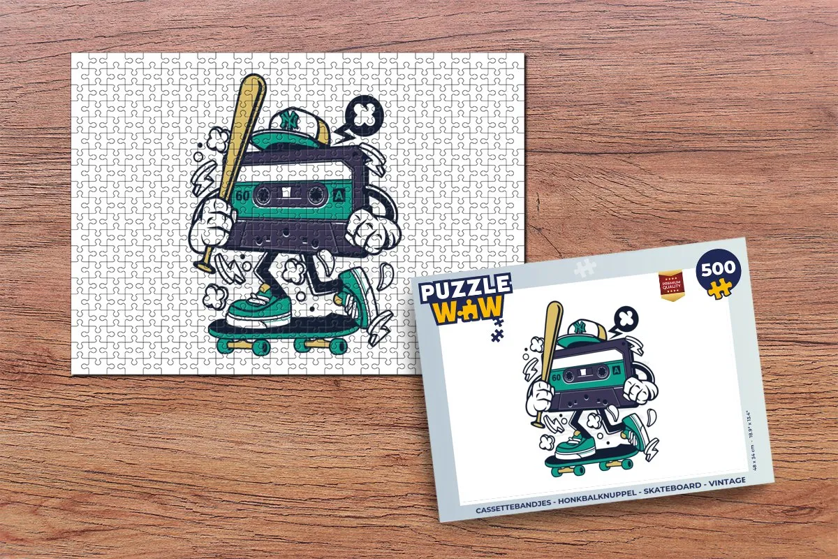 PuzzleWow Vintage Legpuzzel 500 Stuks - Multicolor